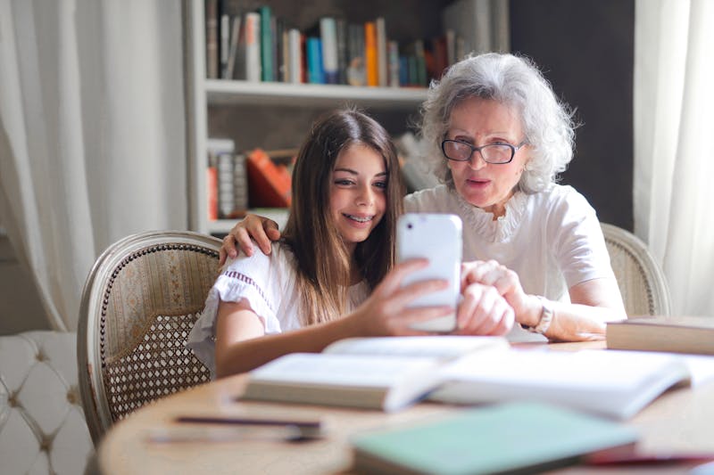 Senior couple reviewing retirement insurance options